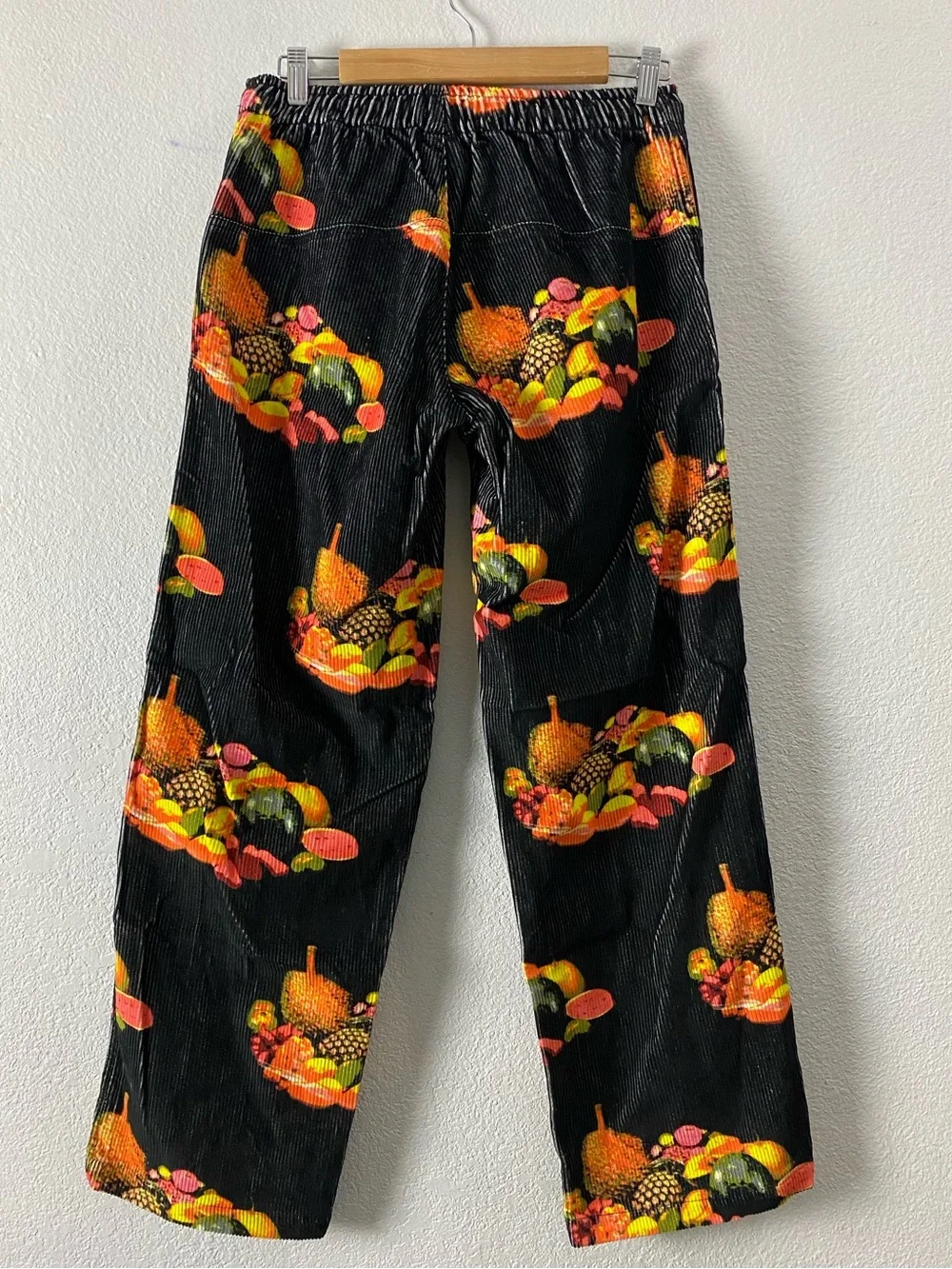 New FLAN Labs Men’s Streetwear Corduroy Relaxed Straight Leg Joggers Pants Small